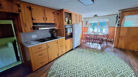 Spacious kitchen with table for 8 and all the tools you need.