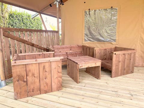 Terrace of Holiday Park Klein Strand - Glamping 4p