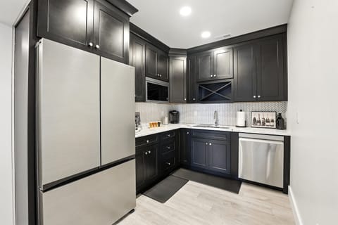 Secondary kitchen in the home's lower level