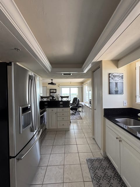 Kitchen toward office