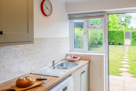 Ground floor: The kitchen door to the garden