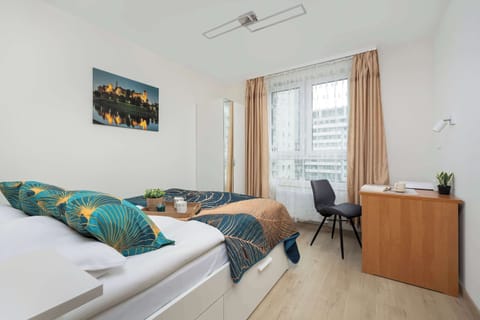 Each of the three elegant bedrooms has a comfortable double bed.
