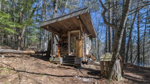 Front of cabin at start of Spring