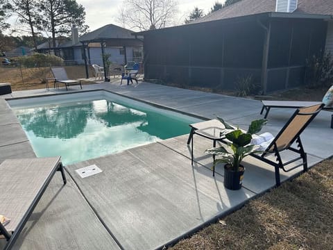 House 1- Newly built pool 12 x 24