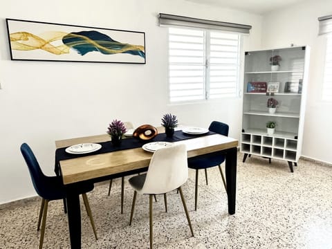 Spacious dining room, open to living room and kitchen.