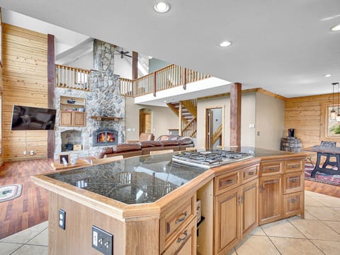 This home features a full-sized kitchen.