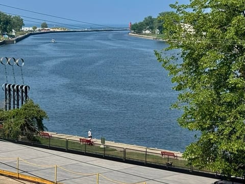 Top floor deck view - sip morning coffee or your own "Happy Hour" with sunset.