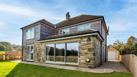 The Apple House - the rear of the house viewed from the lawn
