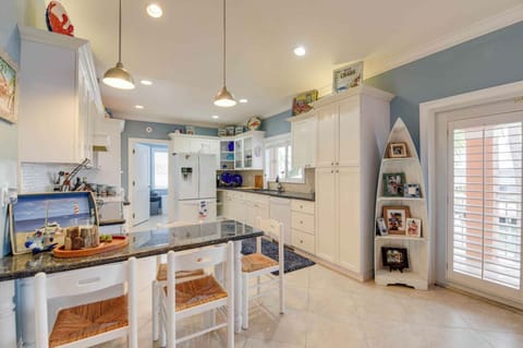Upstairs Kitchen fully furnished with everything you need to prepare your meals