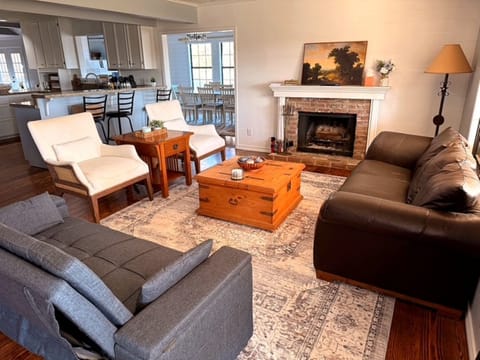 Comfortable gathering space with plenty of room to relax together.