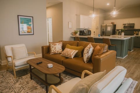 Welcome to your stylish McKinney, Texas retreat! Relax in our beautifully designed living space, where modern comfort meets a hint of the West—just minutes from Historic Downtown McKinney’s charming shops and eateries.
