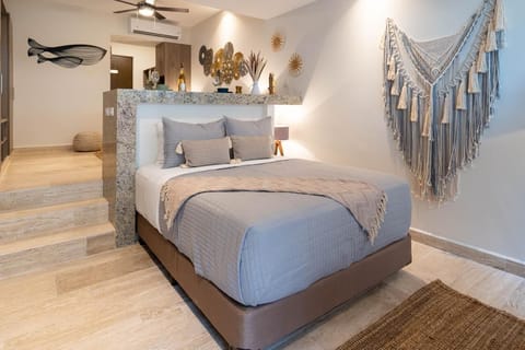 Cozy bedroom. Wake up refreshed in this peaceful space.