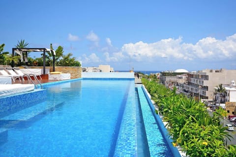 Stunning infinity pool; breathtaking views.