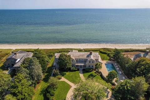 Arial view of the house