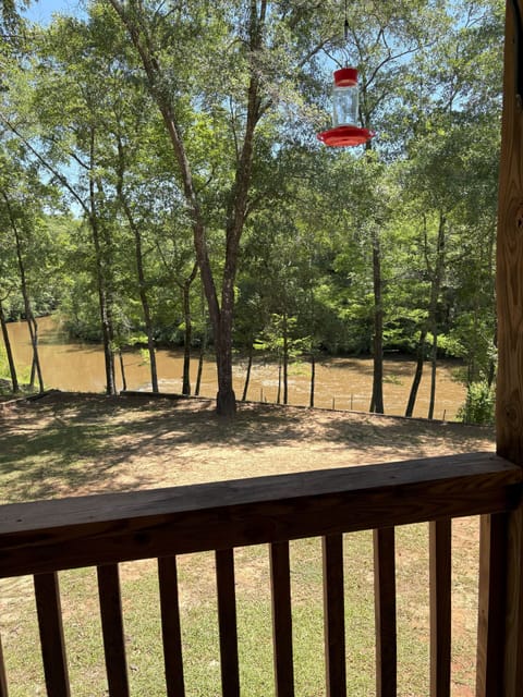 View of the riverfront from the porch