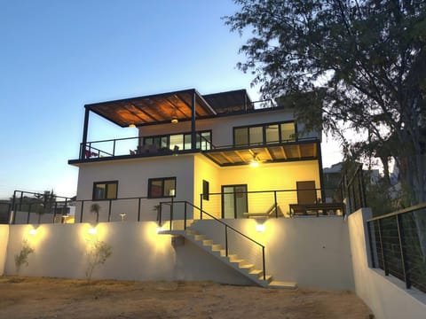 Photo of house from the lower terrace