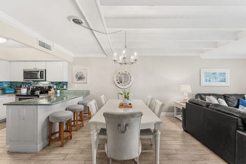 Enjoy your meals at the large dining table