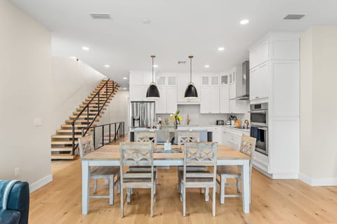 Gather by the dining table for your favorite meals- seats six