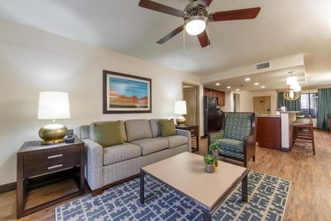 Relax on the plush sofa after a day exploring.