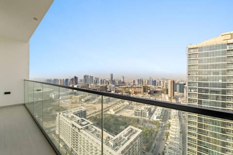 Balcony: Stunning skyline views await your morning coffee or evening unwind!