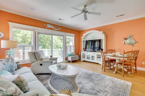 Carolina Beach Vacation Rental | 3BR | 3.5BA | 1,700 Sq Ft | 1 Step to Enter