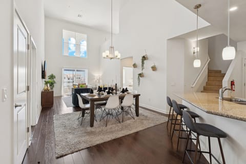 Entry way view of dining table