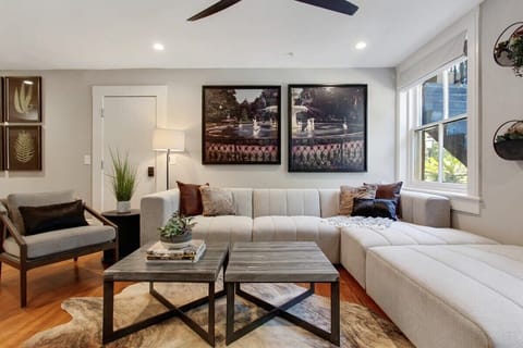 Living Room | Open Concept Living Area with Natural Light | First Floor of Building — Unit on One Level