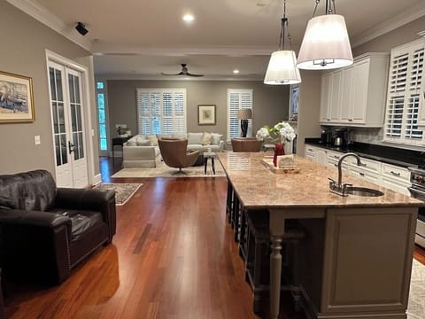 Kitchen open to Family Room