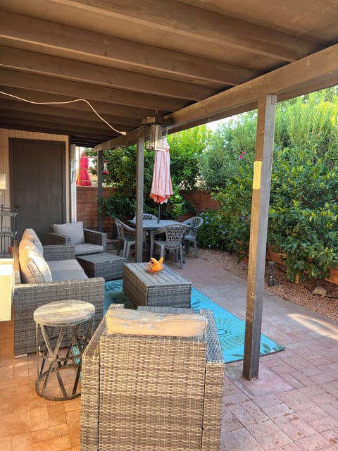 Backyard with Citrus trees