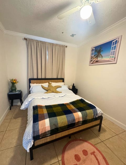 Full size bed: Fits 2 adults.