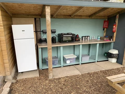 Our outdoor kitchen, enjoy dining & cooking outside