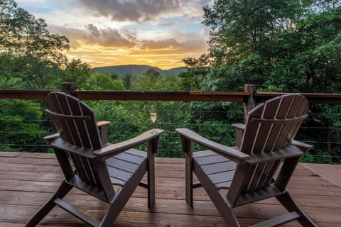 Relax and watch the sunset after a fun day of hiking or touring the wineries