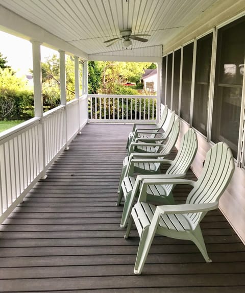 Cool, comfortable, large front porch.