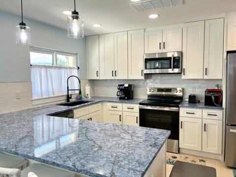 Kitchen - Look at the Cute Blue Counters