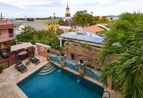 Soak up panoramic town views from your serene pool deck.