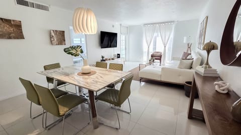 Dining room and living room