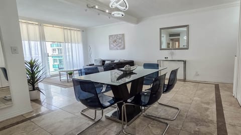 Dining room and living room