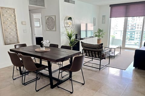 Dining room and living room