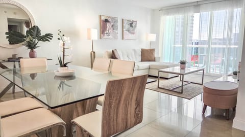 Dining room and living room