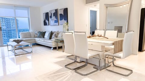 Dining room and living room