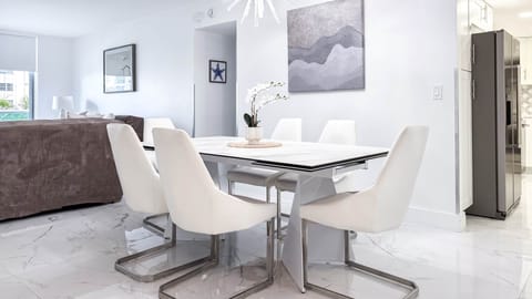 Dining room and living room