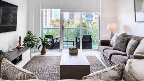 Living room and balcony