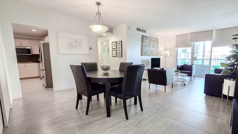 Dining room and living room