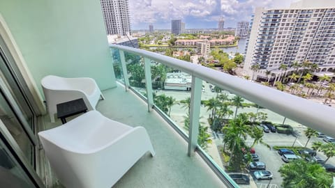 Balcony overlooking the canal
