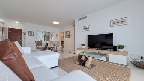 Living room and dining room