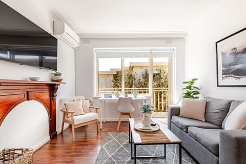 Living Room - TV, Seating Area, Working Desk, Sofa Bed & Couch + Balcony