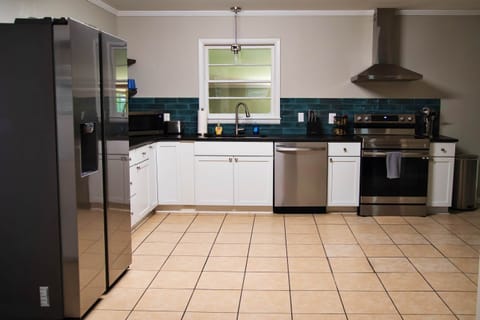 Fully stocked kitchen