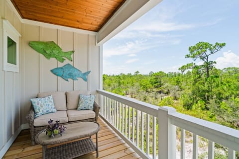 Private deck overlooking Gulf State Park