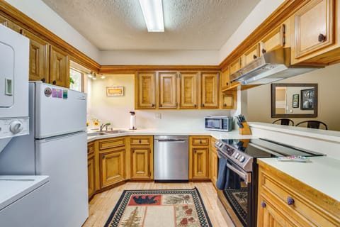 Kitchen | Drip Coffee Maker | In-Unit Laundry | 1st Floor