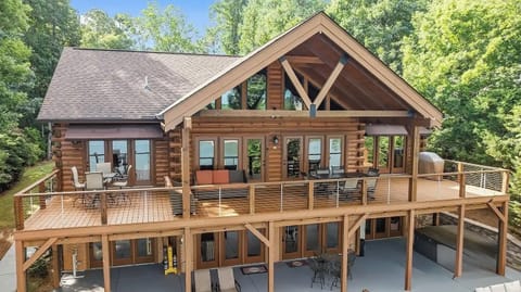 Back of house facing Lake Wylie. Perfect for morning coffee and sunset cocktails